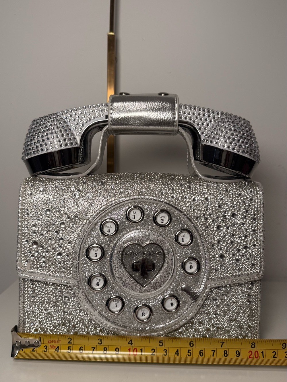 Betsey Johnson Rhinestone Telephone Bag(NWOT)